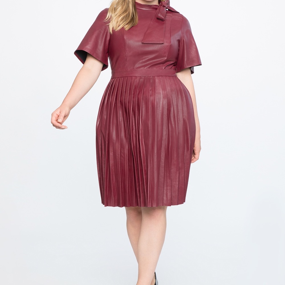 Eloquii Faux leather Dress